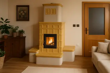 Kachlová kamna na míru – realizace Kamnářství Závacký č. 707