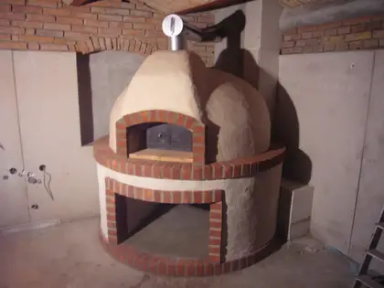 Pec na pizzu v restauraci, Vilémov – realizace Kamnářství Závacký